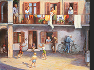 Tramonto nel borgo